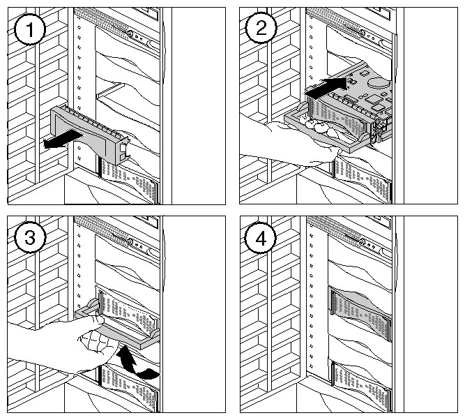 Figure 6-15 Installing a 3.5-Inch Peripheral in an Origin200 System