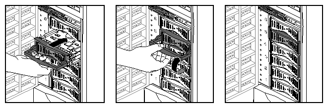 Figure 2-27 Inserting a 3.5-inch Drive, Standalone Tower 