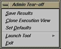 Figure 9-29 Admin Menu