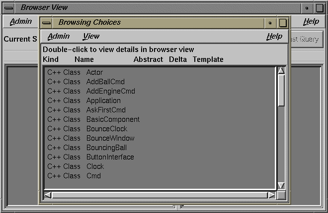 Figure 7-1 Browsing Choices Dialog Box