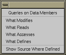 Figure 10-19 Data Members Popup Menu