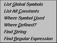 Figure 4-3 Queries Submenu: "General"