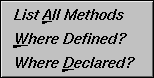 Figure 4-11 Queries Submenu: "Methods"