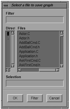 Figure 10-24 "Save Graph" Submenu of Admin Menu