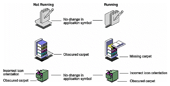 Figure 2-9 Examples of Application Icons That Could be Improved