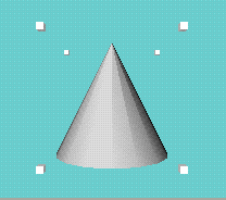 Figure 15-8 Object With Scaling Manipulator (Scaling Handles)