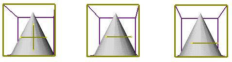 Figure 15-3 Constrained Translation Along One Axis of the Selected Plane