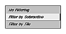 Figure 2-7 Filtering Option Button 