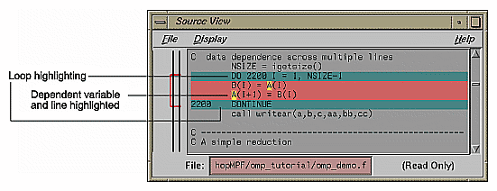 Figure 2-19 Highlighting on Multiple Lines 