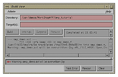 Figure 2-27 Build View of Build Manager 