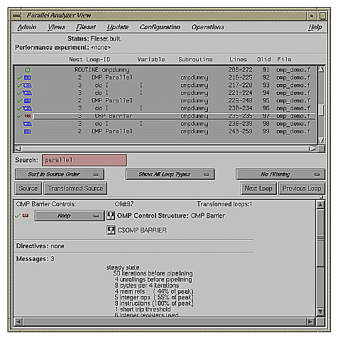 Figure 2-29 Loops Using C$OMP BARRIER Synchronization 