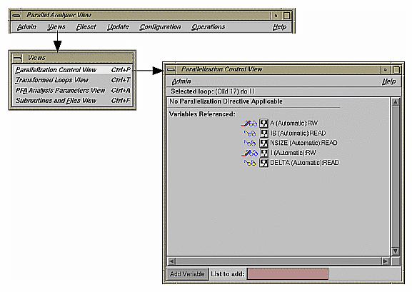 Figure 4-25 Parallelization Control View 