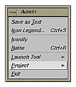 Figure 4-3 Admin Menu 