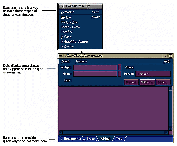 Figure 15 The X/Motif Analyzer Window