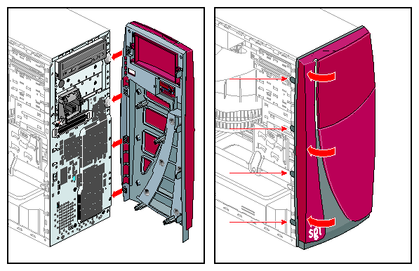 Install the Bezel