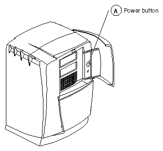 Figure 1-23 Powering Off the Octane2 Workstation