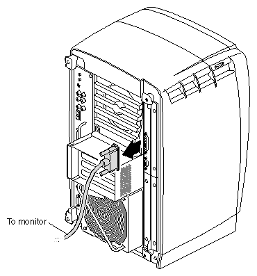 Figure 5-3 Removing the Monitor Cable