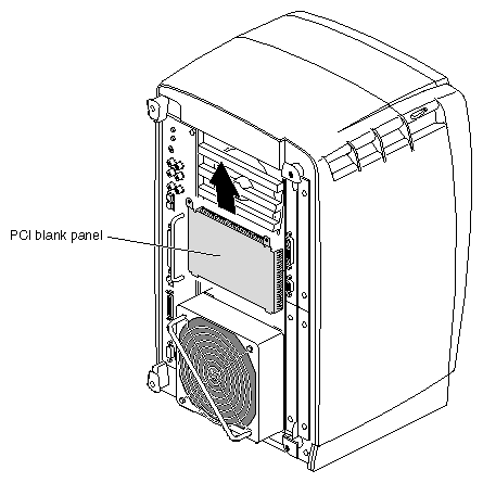 Figure 4-42 Removing the Blank Panel 