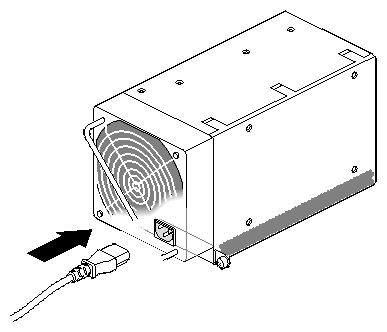 Figure 3-5 Installing the Power Supply Cable