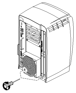 Figure 3-7 Inserting and Tightening the Screws 