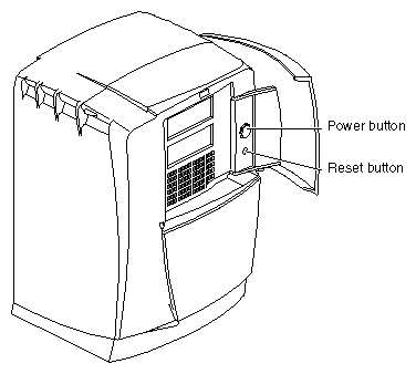 Figure 1-25 Pressing the Reset Button