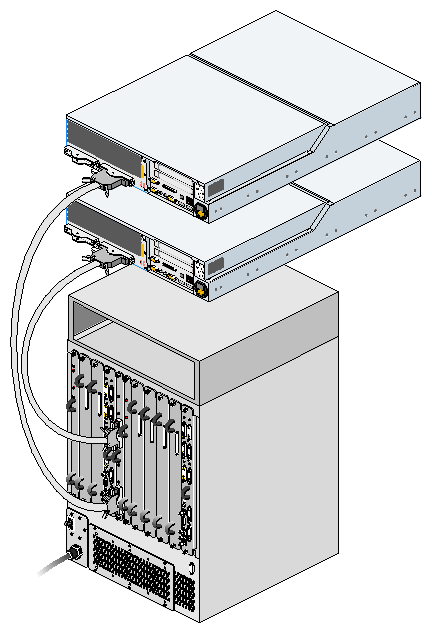 InfiniteReality Graphics Module Connected to Onyx 300 Compute Modules