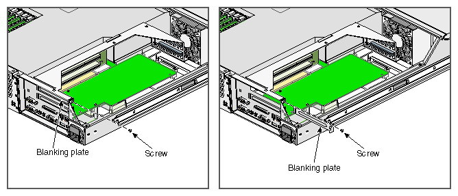 Removing Blanking Plate