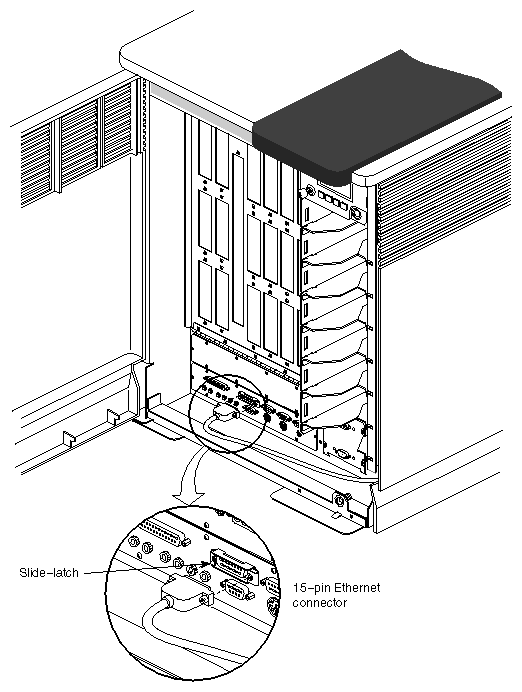 Figure 3-3 Connecting an Ethernet Cable