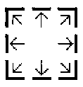 Figure 2-4 
The resize pointers