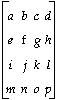 Figure 3-3 OpenGL Matrix Example