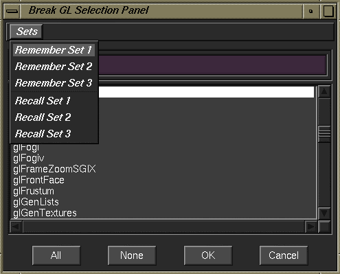 Figure 12-2 Setup Panel 