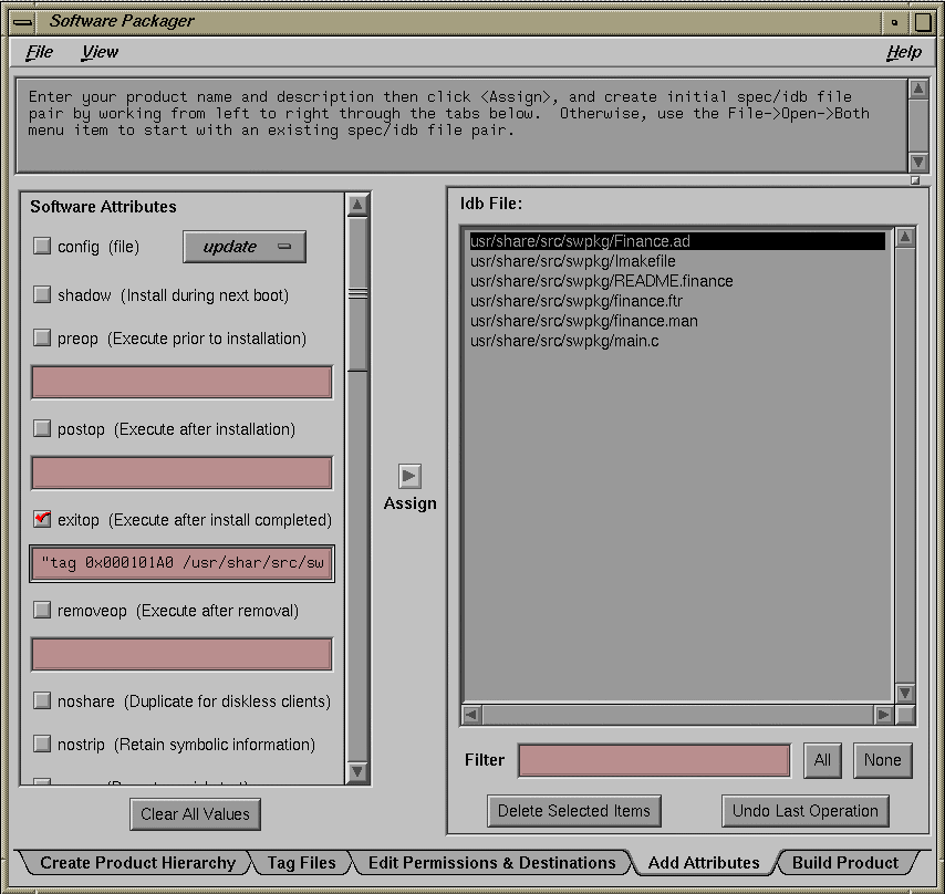 Figure 2-8 The Completed Add Attributes Worksheet