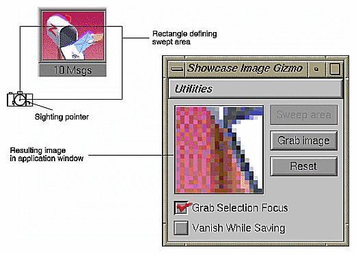 Figure 3-9 Multiple-Action Pointer Grab Example 