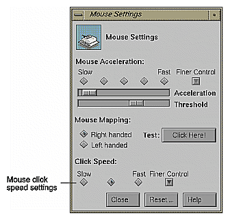 Figure 4-8 Mouse Settings Control Panel