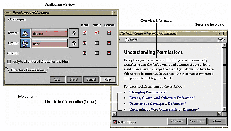 Figure 4-5 Help Button Example 