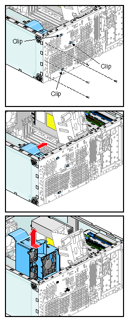 Removing the PCI and Graphics Fan Housing