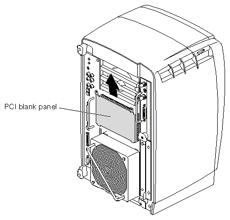 Figure 4-47 Removing the Blank Panel 