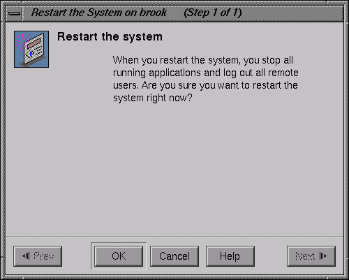 Figure 1-29 Restart Notifier