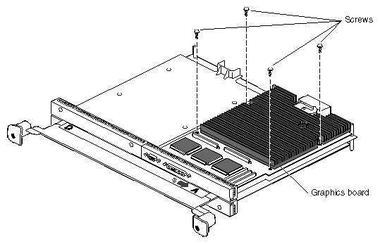 Figure 5-19 Removing the Screws From the XIO Board 