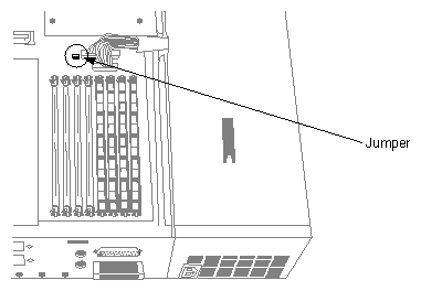 Figure 8-2 Locating the Password Jumper