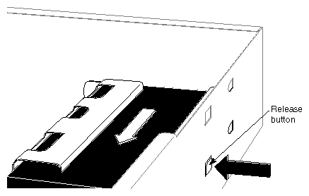 Figure 9-24 Removing the System Disk Drive