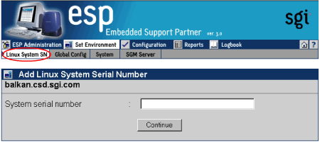 Figure 4-1 Linux System SN Button