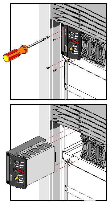 Figure 5-8 Removing the MSC and CD-ROM