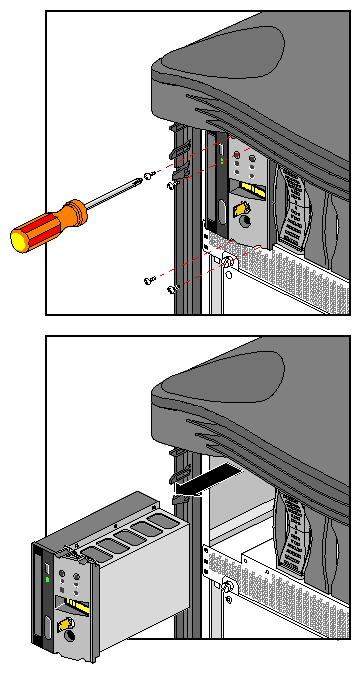 Figure 6-12 Removing the System Controller and CD-ROM