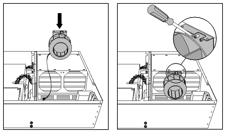 Figure 5-26 Replacing the Blower