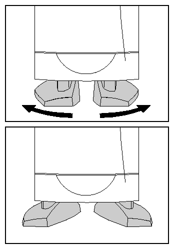 Figure 5-2 Adjusting the Feet