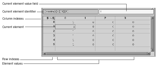  Array Browser Spreadsheet Area