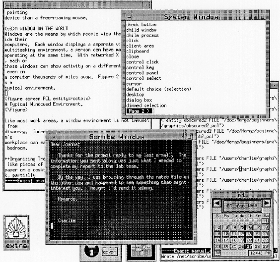 Figure 7-1 
A Typical OSF/Motif User Environment