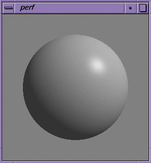 Figure 15-1 Lighted Sphere Created by perf.c