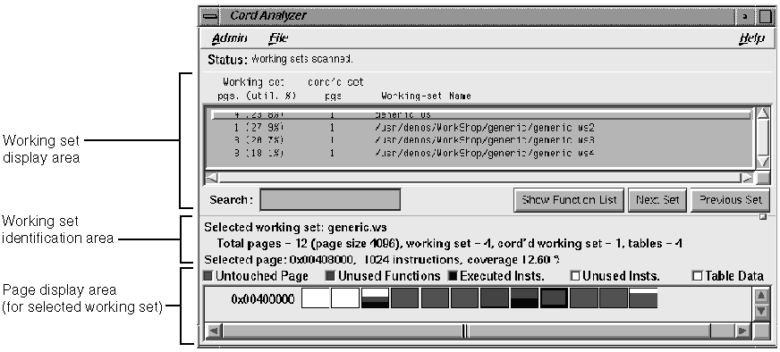 The Cord Analyzer Window